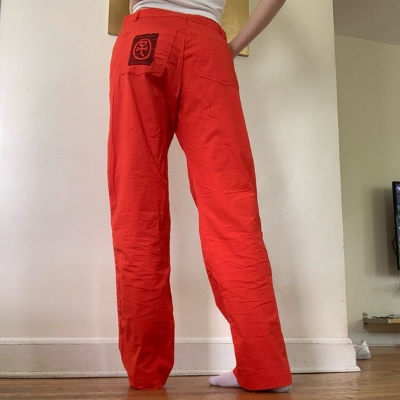 J c de castelbajac orange/red pants - Picture 2 of 4